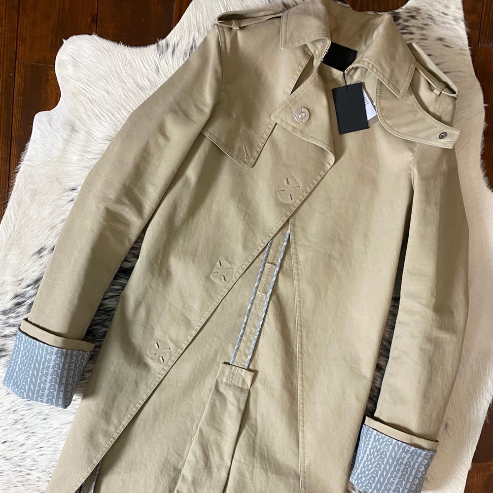 Alexander Wang Beige and Gray Trench Coat - Picture 12 of 16